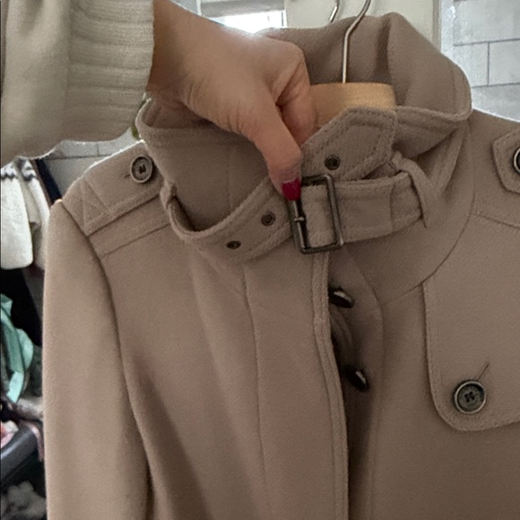 Burberry Brit Wool Beige Trench Coat for Women - Picture 3 of 16